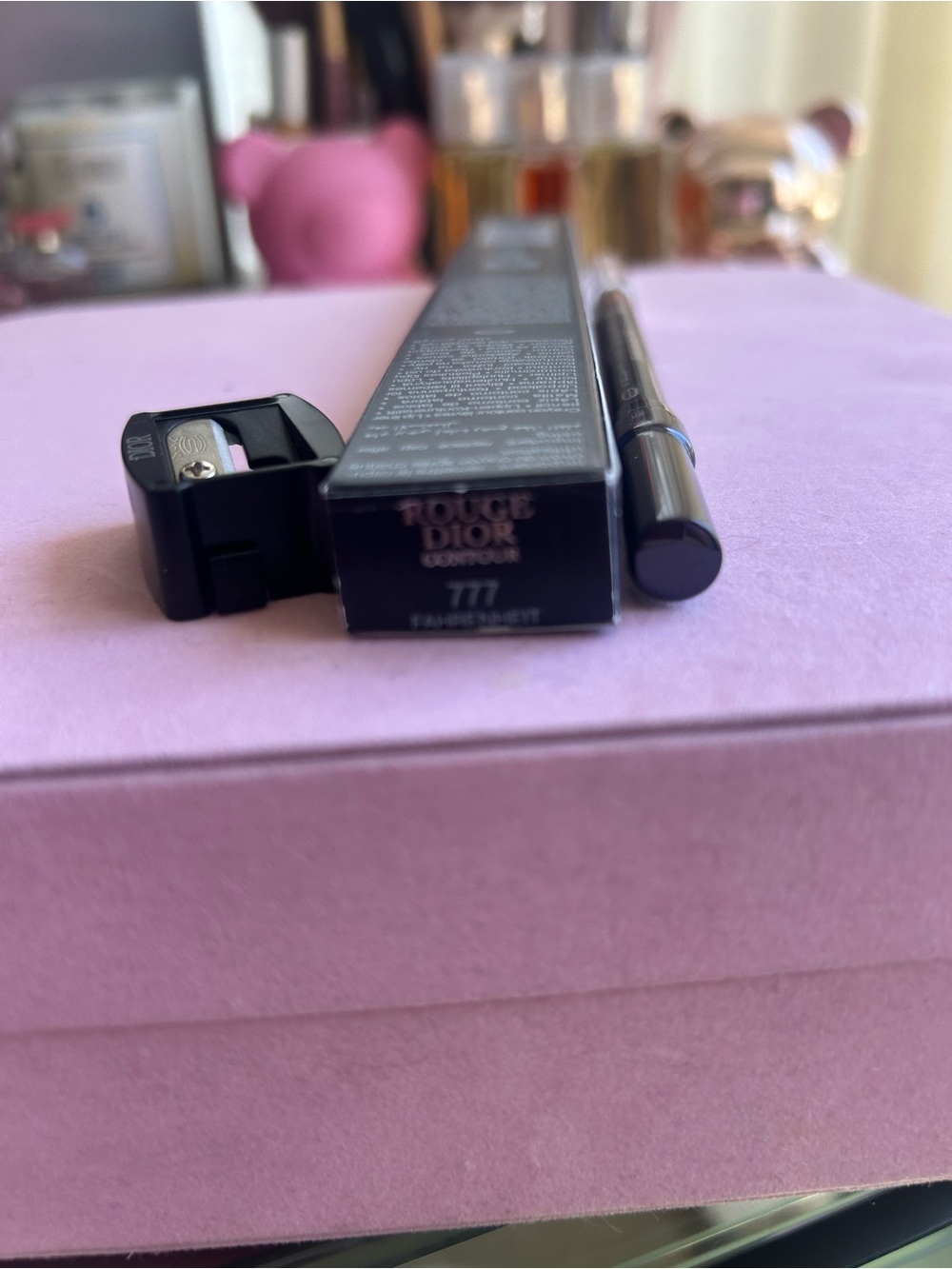 Dior Rouge Lip Liner Pencil and Sharpener — Fahrenheit(777)